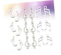 DECORNIJIA 90 pièces Pendentifs DIY Alliage de Zinc Designs Notes Musicales Accessoires pour Artisanales pour Femmes