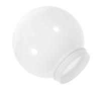 DECORNIJIA Abat Jour Boule Acrylique Extérieur avec Filetage Cache Lampe de Rue Accessoire Luminaire Résistant et Décoratif pour Remplacement Globe