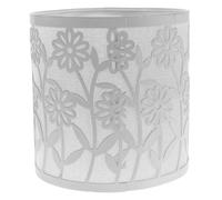 DECORNIJIA Abat-jour en Métal Creux 14 X 13,8 Cm avec Motif Floral Ajouré, Abat-jour Vintage Romantique pour Lampe de Table et Lampadaire Intérieur, Cage Lumineuse Décorative pour Salon