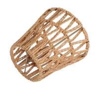 DECORNIJIA Abat-jour Suspendu Papier Tressé Main Décor Naturel pour Lampe à Suspension Compatible Éclairage Polyvalent pour Salon Cuisine Restaurant Hôtel