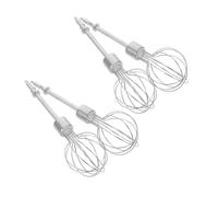 DECORNIJIA Accessoires pour Batteur Électrique Mini Fouet à Œufs Acier Inoxydable Robustes Compatibles Mixeur Manuel la Cuisine Pâtisserie 4 Pièces Usage Domestique Professionnel