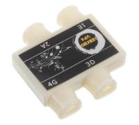 DECORNIJIA Accordeur de Précision pour Guitare et Ukulélé, Flûte D’accordage à 4 Trous Blanche, Accessoire Numérique pour Instruments de Musique, Adapté aux Débutants et Professionnels,