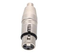 DECORNIJIA Adaptateur Audio Xlr Femelle vers Rca Femelle Alliage de Zinc Connecteur de Changement de Genre pour Microphones et Amplificateurs Stable et Transmission Sonore Fiable