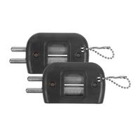 DECORNIJIA Affûteur de Patins à Glace Portable Lot de 2, Pierre à Aiguiser Professionnelle pour Lames de Patins de Hockey, Petit Outil Pratique Noir pour Entretien et Affûtage en Déplacement