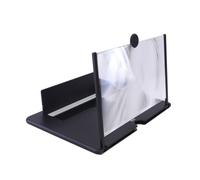 DECORNIJIA Amplificateur Écran Créatif pour Smartphone Support De Téléphone Noir Agrandisseur Vidéo Portable pour Regarder des Films