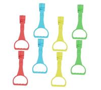 DECORNIJIA Anneaux de Traction pour Lit Bébé 8 Pièces Multicolores Assistant de Marche pour Nourrissons, Léger et Portable, en Matériau Solide, pour Développement Psychomoteur et Exercice