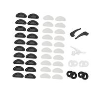 DECORNIJIA Antidérapant Lunettes avec Plaquettes Nez Réglables Crochets Doreille Confortables et Durables pour Étudiants Noir