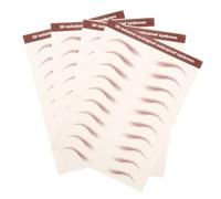 DECORNIJIA Autocollants de Tatouage Sourcils Imperméables 4 Feuilles 3d Transfert à L'eau pour Femmes Maquillage Naturel et Résistant Sweat Usage Quotidien