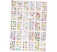 DECORNIJIA Autocollants De Tatouages Temporaires Décoratifs 60 Pièces Format Moyen Étanches Pour Filles Motifs Kawaii Fête Corps