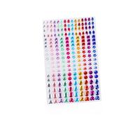 DECORNIJIA Autocollants Diamant Acryliques Sûrs Peau 2 Feuilles pour Décoration Créative Multi-Usage pour Décorer Ordinateur et Trousse d'École