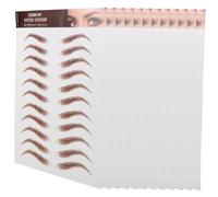 DECORNIJIA Autocollants Pour Sourcils Imperméables 12 Pièces Brun Réalistes Effet Tattoo Rapide Femmes Sourcils Absents Maquillage Naturel