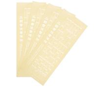 DECORNIJIA Autocollants pour Touche Erhu 4 Feuilles, Décalcomanies à L'Échelle Guide de Doigté, Tableau des Positions, Accessoires pour Apprentissage Garçon et Filles