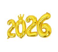 DECORNIJIA Ballon Chiffre Aluminium Doré Géant pour Décoration Fête Anniversaire Mariage Photobooth