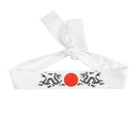 DECORNIJIA Bandeau de Karaté Large pour Femmes Bandeau de Sport Samurai Absorbant et Résistant pour Entraînement Cuisine et Fêtes Costume