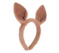 DECORNIJIA Bandeau Oreilles Kangourou Adulte Élégant pour Cosplay et Fêtes Accessoire Costume Animal pour Masquées et Halloween