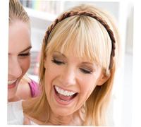 DECORNIJIA Bandeau Tressé Postiche Naturel avec Dents Antidérapantes Accessoire Cheveux Femmes Maintien Sécurisé pour Sport et Coiffure Quotidienne