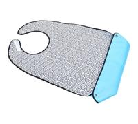 DECORNIJIA Bavoir Adulte Senior Réglable En Polyester Résistant Bouton-pression, Protection Lavable Pour Repas, Aide à L’alimentation Des Personnes Âgées, Accessoire Pratique Quotidien