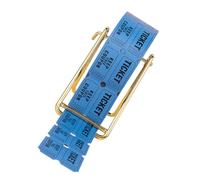 DECORNIJIA Billets de Tombola du Carnaval Bleu 1000 Pièces en Papier Jetable Présentoir Doré pour Événements Fêtes et Ventes aux Enchères