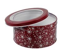 DECORNIJIA Boîte à Bonbons De Noël En Fer-blanc Compacte, Coffret Portable Pour Friandises, Métal Solide, Usage Festif Et Rangement De Biscuits,