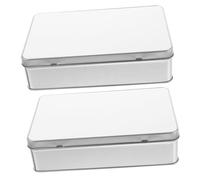 DECORNIJIA Boîte à Bonbons en Métal pour Sublimation Boîte Vide Carrée Couvercle Coffret Présent DIY Usage Fête et Mariage