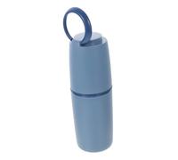 DECORNIJIA Boîte de Rangement Brosse à Dents de Voyage Portable Étui Multifonctionnel Gris Bleu Protection Hygiénique pour Camping Affaires et Famille