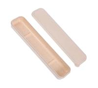 DECORNIJIA Boîte de Rangement Portable avec Couvercle pour Couverts Étui Compact pour Couteaux Cuillères et Baguettes Organisateur Polyvalent pour Bureau École et Camping