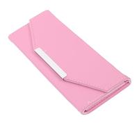 DECORNIJIA Boîte de Rangement Portable pour Pinces à Épiler Extensions de Cils Organisateur Compact en Tissu Rose Étui Léger pour Outils de Beauté et Accessoires de Maquillage Voyage