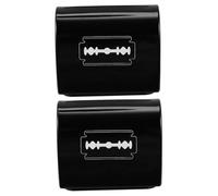 DECORNIJIA Boîte De Recyclage Des Lames Pour Rasoir Jetable 2 Pièces Compacte En Fer Fond Amovible Pour Élimination Sécurisée Des Lames Usagées Usage Personnel Et Professionnel