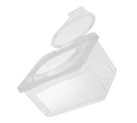 DECORNIJIA Boîte Lingettes Humides Transparent avec Couvercle Réutilisable Distributeur Multifonction pour Lingettes et Papier à Usage Domestique