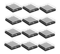 DECORNIJIA Boîte Transparente Pour Médailles Sportives 12 Unités Intérieur Mousse Noire, Étui De Présentation Compact Pour Épinglettes, Badges Et Broches, Rangement Organisé Pour Événements e