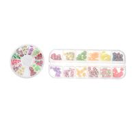 DECORNIJIA Boîtes De Décorations D'Ongles En Tranches De Fruits Autocollants Pour Nail Art Décorations En Tranches D'Ongles Breloques De Manucure En Céramique Tranches De