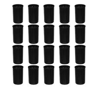 DECORNIJIA Boîtes de Film Photo avec Couvercles pour Rangement Sécurisé, Lot de 20 Tubes Opaques Noirs Réutilisables, Compatibles Toutes Marques, Protection Anti-lumière, Format Compact