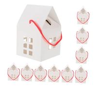 DECORNIJIA Boîtes En Papier De Maison 15 Pièces, Boîtes De Bonbons Pliables Blanches, Légères Et Solide, Coffrets Présents Portables Pour Fêtes Et Occasions Spéciales, Emballage Gourmand Pour Invités