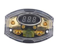 DECORNIJIA Boîtier de Distribution Alimentation Auto avec Porte-fusible Numérique Étanche Bloc de Puissance pour Audio Voiture Protection Surcharge et Connexion Stable