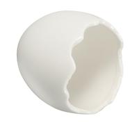 DECORNIJIA Bol à Dessert en Céramique Forme Coquille D’œuf 120 Ml Blanc Crème Bol de Présentation Alimentaire pour Restaurant et Maison et Condiment Design Original