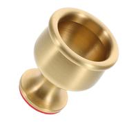 DECORNIJIA Bol à Offrandes Laiton Doré Coupe Sacrée pour Eau et Thé Gobelet Rituel Bouddhiste pour Autel et Temple Entretien Facile Résistant Au Ternissement Décoration Spirituelle Élégante