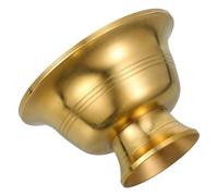 DECORNIJIA Bol D’offrande en Laiton à Pied Haut 10 Cm, Coupe Décorative Multifonction pour Autel, Bol Sacrificiel pour Offrande D’eau et Prière, Décor Spirituel pour Contemplation