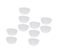 DECORNIJIA Bol Mélangeur de Masque Facial Pvc Blanc Semi-transparent 30 Pièces Petit Format pour Spa Salon Beauté et Soins DIY à Domicile