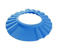 DECORNIJIA Bonnet de Bain Bébé Bleu Réglable Ultra-léger en Résine Eva Élastique Solide pour Protection Cheveux Lors Bain Garçon et Filles