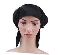 DECORNIJIA Bonnet De Nuit Soie Pour Femmes Bonnet Élastique Doux Et Respirant Pour Cheveux Bouclés Et Ajustable Avec Ribbons Et Hydratation Des Cheveux