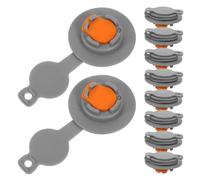DECORNIJIA Bouchon de Valve de Rechange en TPU pour Coussin d'air Gonflable, Soupape d'air Étanche, Lot de 10 Pièces, Accessoire pour Coussin de Voyage et Matelas Pneumatique,
