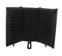 DECORNIJIA Bouclier Isolation Microphone Pliable Fer avec Filtre Pop Mousse Haute Densité pour Enregistrement Studio Bruits de Souffle