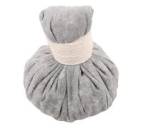 DECORNIJIA Boule de Massage Spa Chauffante aux Herbes Thaïlandaises avec Gros Sel Marin - Compresse Chaude Portable pour Soulagement Musculaire Dos et Abdomen, Pochette de Relaxation