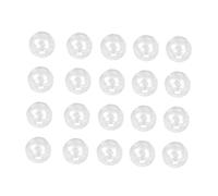 DECORNIJIA Boule de Verre Trouée 20 Mm 100 Pcs, Accessoire Fabrication Bijoux Transparent, Creux, pour Création Bijoux Diy, Pendentifs et Boucles D’oreilles, Décoration Artisanale