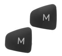 DECORNIJIA Boutons Audio Automobiles Noirs Abs, Lot de 2 Interrupteurs de Commande M pour Tableau de Bord Autoradio Compatible avec Escort, Remplacement de Boutons de Commande au