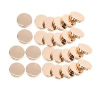 DECORNIJIA Boutons Plats Ronds Dorés 32L en Alliage de Zinc 50 Pièces - Boutons Métalliques pour Manteaux Blazers et Projets de Couture - Accessoires Polyvalents pour Vêtements et Loisirs