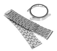 DECORNIJIA Bracelet Montre Alliage De Zinc Orné De Strass Et Coque De Protection Pour Montre Connectée Bracelet Remplacement Délicat Et Élégant Convient Femme Et Homme