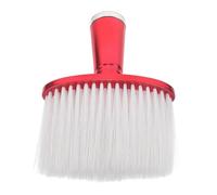 DECORNIJIA Brosse à Plumeau Nylon Douce Taille Petite Brosse de Nettoyage Cheveux et Cou pour Coiffeurs Salon Outil Professionnel Polyvalent Rouge