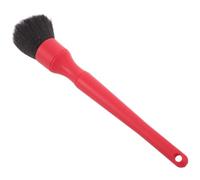 DECORNIJIA Brosse de Nettoyage Auto à Poils Doux Manche Long Rouge Plumeau Multifonction pour Tableau de Bord et Grilles D’Aération Outil de Dépoussiérage Intérieur Voiture Nettoyage
