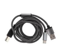 DECORNIJIA Câble Midi Usb-c vers Usb-b Cordon Otg Résistant Transfert Rapide Mbps pour Instruments de Musique Électronique